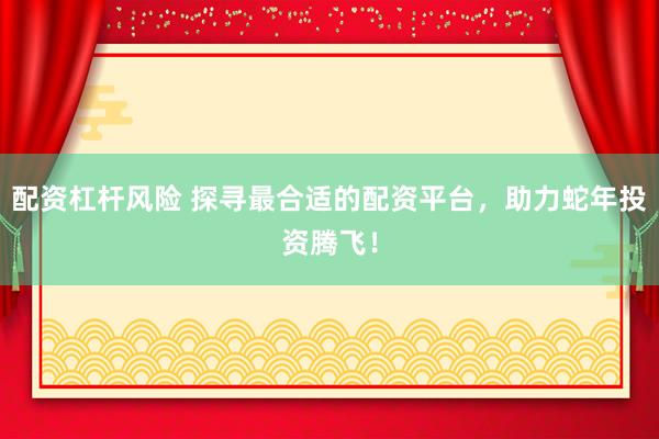 配资杠杆风险 探寻最合适的配资平台，助力蛇年投资腾飞！
