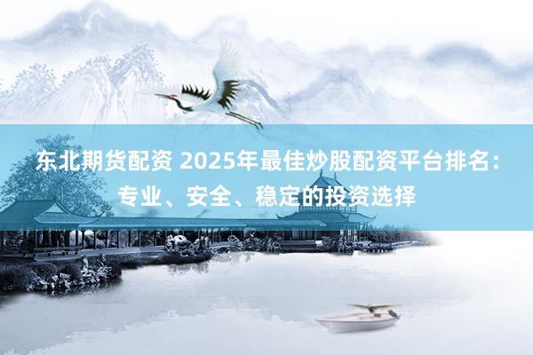 东北期货配资 2025年最佳炒股配资平台排名：专业、安全、稳定的投资选择