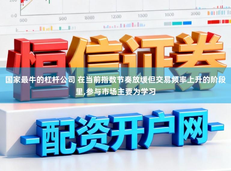 国家最牛的杠杆公司 在当前指数节奏放缓但交易频率上升的阶段里，参与市场主要为学习