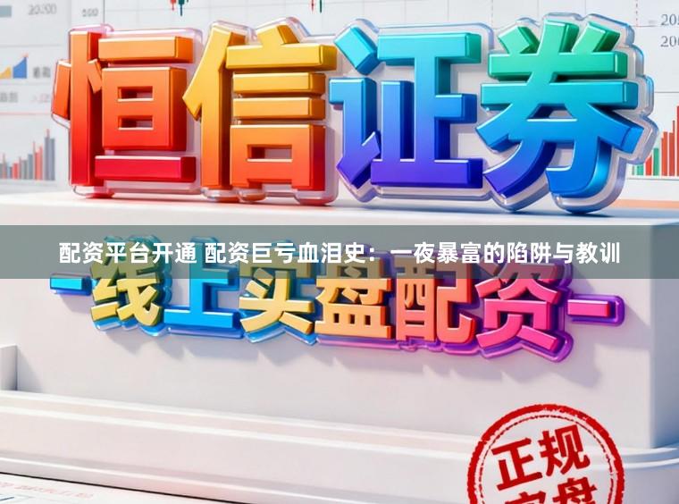 配资平台开通 配资巨亏血泪史:一夜暴富的陷阱与教训